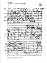 Hay Que Caminar Sonando - Luigi Nono - Partition